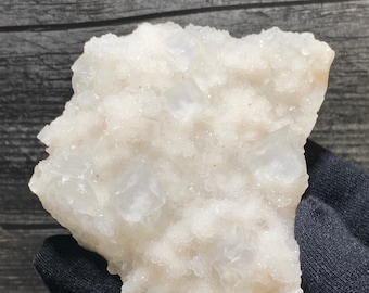 サムネイル 希少な安徽省産クリアクォーツ、紫アメジスト結晶鉱物標本