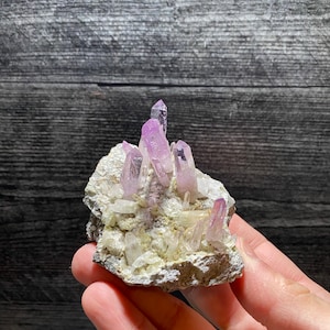 Beautiful Quartz Var Veracruz Amethyst Purple Crystal Cluster On Matrix Mineral Specimen