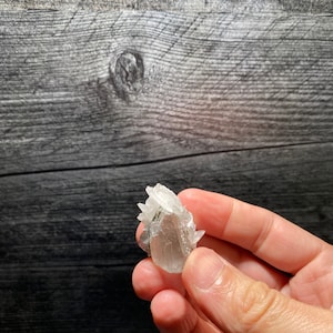 Very Nice Quartz Crystal Cluster With Bright Orange Fluorescent Calcite Blades Crystals Jacket