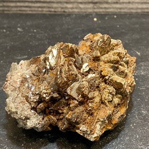 Rare Skorpion Mine Clear Honey Baryte Barite Crystal On Matrix