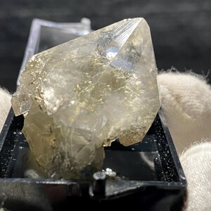 Thumbnail Rare Anhui Clear Quartz With Sepiolite Crystal Mineral Specimen From Anhui China