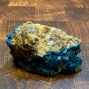 RARE Tentadora Mine  Quartz Crystal Covered In Amazing Chrysocolla Malachite Limonite Tenorite Mineral Specimen