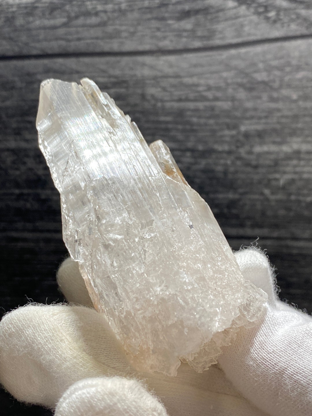 Clear Gypsum Var Selenite Crystals Mineral Specimen From Anhui China - Etsy