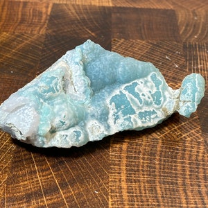 Rare Exceptional Blue White Smithsonite Crystal With Beautiful Growth &quot;The Wave&quot; Mineral Specimen On Matrix