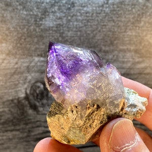 Quartz Var Amethyst Crystal Clusters On Matrix Mineral Specimens From Namibia