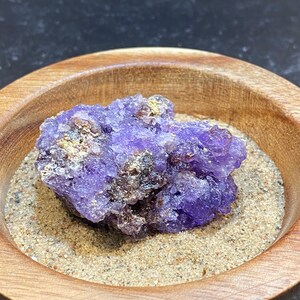 RARE Beautiful VERY Gemmy Glassy Shiny Purple Lavender Coquimbite Crystals Mineral