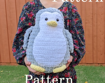 Pattern Penguin Toy, Christmas gift, Crochet Penguin Toy, Baby Gift, Amigurumi Penguin, Christmas decoration