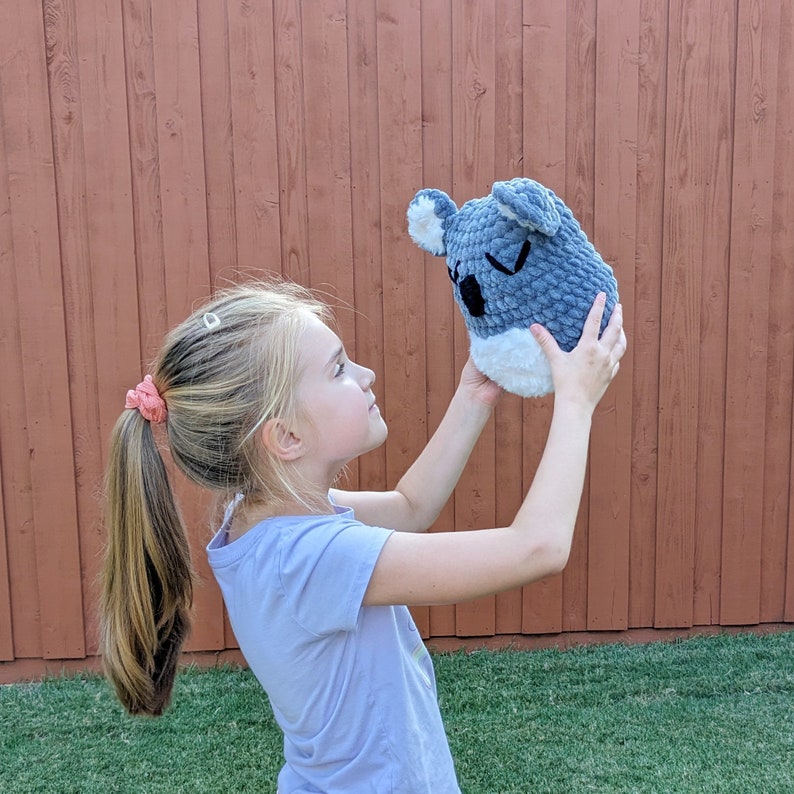 Koala Crochet Pattern, Koala Pillow, Low Sew Amigurumi Instructions