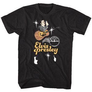 ELVIS PRESLEY Shirt Sparkle Art Sun Records Super Star Tees