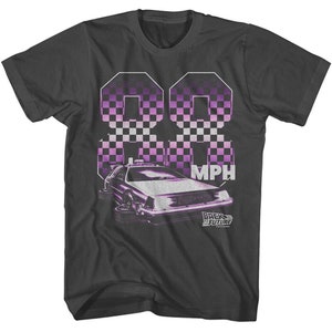 Back to The Future Shirt DeLorean Car 88mph Graphic Tees