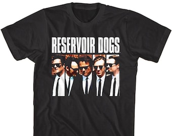 RESERVOIR DOGS T-Shirt Cast of Characters Tarantino Movie Poster Tees