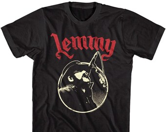 Motorhead Men's T-shirt Lemmy Rocks the Mic Graphic Tees