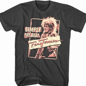 Vintage Tina Turner Shirt Simply The Best Retro 90s Music Fan Gift Iconic Rock Graphic Tee