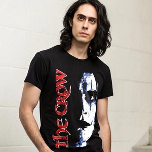 THE CROW T-Shirt Eric Draven Close-up Eye Gothic Superhero Tees