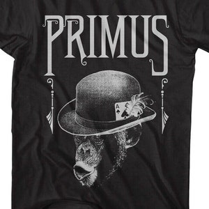 Primus Fancy Monkey Bowler Hat Shirt Vintage Tee