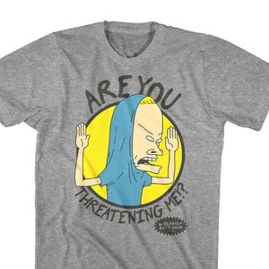 Beavis and Butt-Head Men&#39;s T-Shirt Cornholio Threatening Me Retro Tees