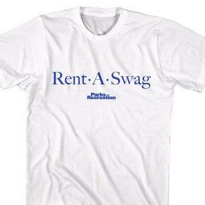 Parks and Recreation Adult T Shirt Rent-A-Swag Vintage Graphic Tees