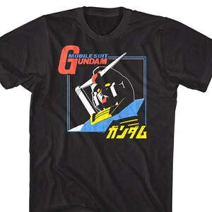 Gundam Shirt Mobile Suit RX-78-2 Japanese Anime TV Men&#39;s Tees