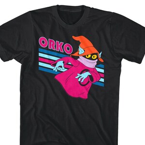 Masters of the Universe Men&#39;s T Shirt Orko Retro Stripes Graphic Tees