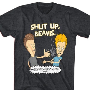 Beavis & Butthead T-Shirt Shut Up Beavis MTV Cartoon Shirts