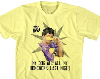 Saved By The Bell Shirt My Dog Ate All My Homework Men's Tees