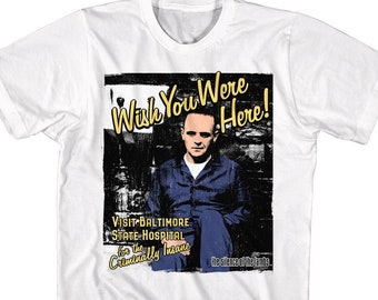 Silence of the Lambs T Shirt Hannibal Lecter Wish You Were Here