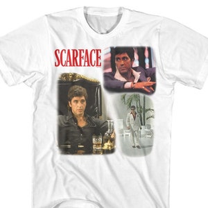 Scarface Men&#39;s Shirt Tony Montana True Colors Gangster Movie Tees