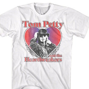 Tom Petty & the Heartbreakers T-Shirt Heart Rock Band Tees