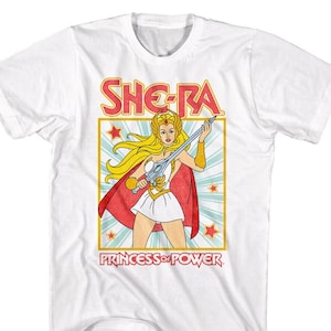 She-Ra Shirt Star Burst Princess of Power Masters of the Universe Tees