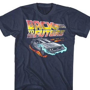 Back to The Future Men&#39;s T-Shirt Delorean Time Machine