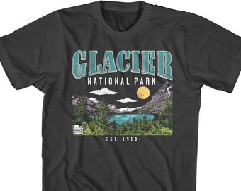 Glacier Park Shirt Swiftcurrent Lake Alsaka Men's Tees