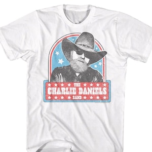 Charlie Daniels Band Men&#39;s T Shirt All-American Stars Country Southern Tees