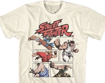 Street Fighter T-Shirt Fighting Video Game Characters Tees