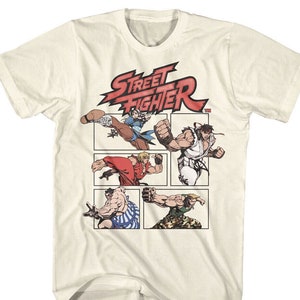 Street Fighter T-Shirt Fighting Video Game Characters Tees