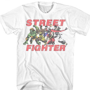 Street Fighter T-Shirt Original Warriors Vintage Graphic Tees