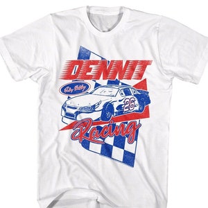 Talladega Nights Men's Shirt Dennit Racing Ricky Bobby Retro Tees