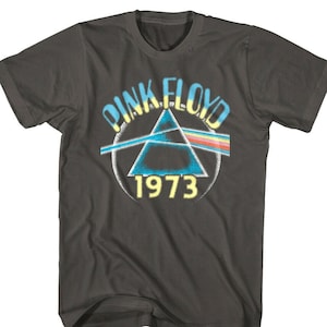 PINK FLOYD T-Shirt Fuzzy Prism Floyd Dark Side of the Moon 1973 Rock and Roll Shirt Psychedelic