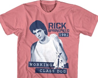 RICK SPRINGFIELD T-Shirt Working Class Dog Album Vintage Tees