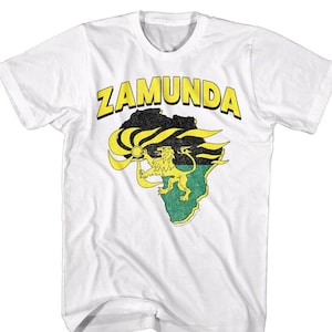 COMING to AMERICA T-Shirt Kingdom of Zamunda Flag Movie Shirts