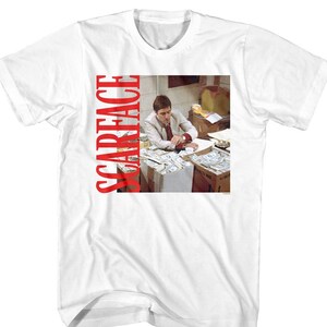 Scarface Men&#39;s Shirt Money Tony Montana Gangster Movie Graphic Tees