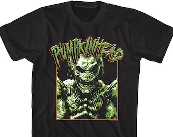Camiseta PUMPKINHEAD con logo de demonio, camisetas de películas de terror con monstruos espeluznantes