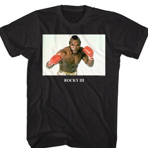 Rocky III Shirt Boxing Movie Challenger Mr T Men&#39;s Tees