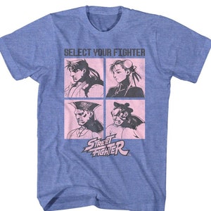 Street Fighter T-Shirt Old School Video Game Graphic Tees