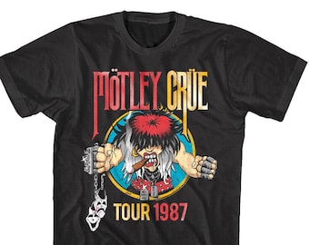 モトリー・クルー /Tシャツ　1987-1988ヴィンテージ　XL Motley Crue Vintage World Tour 87-88 *replica* Unisex Tshirt