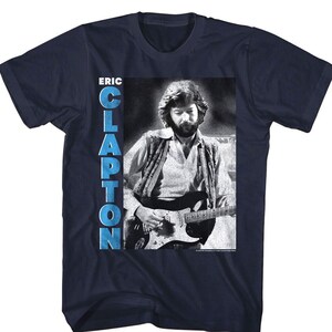 Eric Clapton Shirt Crossroads Photo Iconic Rock Blues Men&#39;s Tees