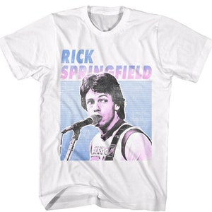 RICK SPRINGFIELD Shirt 80&#39;s Pop Star Merch Big and Tall Sizes