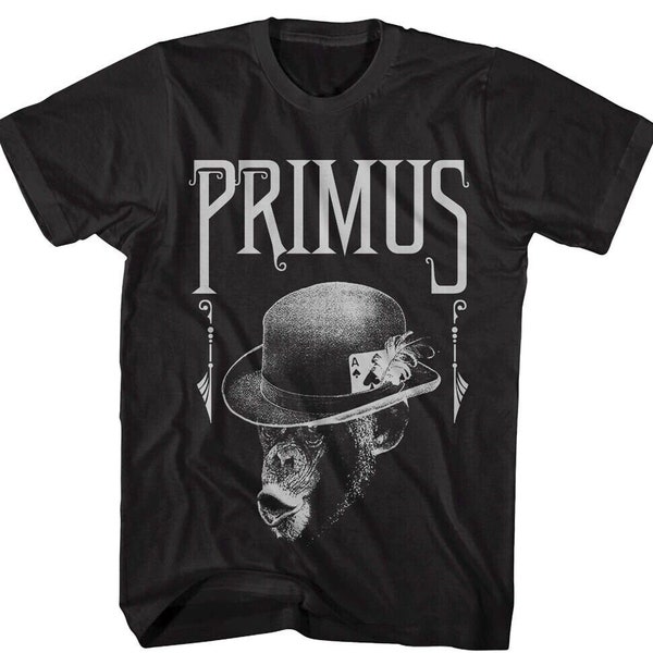 Primus Men's T-Shirt Fancy Monkey Bowler Hat Ace Tees