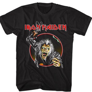 IRON MAIDEN Shirt No Prayer on the Road Art Men's T-Shirt Eddie Claw Concert Tour 2023