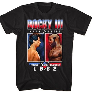 Rocky 3 Men&#39;s Shirt Clubber Lang Main Event Vintage Tees
