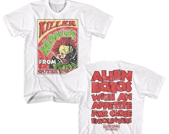 Killer Klowns Men's Shirt Alien Bozos with an Appetite Graphic Tees